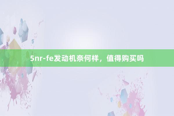 5nr-fe发动机奈何样，值得购买吗